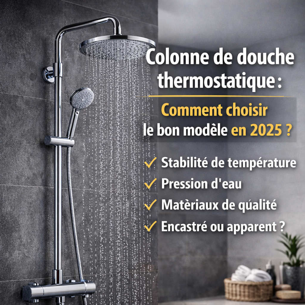 Colonne de douche thermostatique : bien choisir en 2025